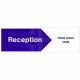 Reception Arrow Right Door Sign