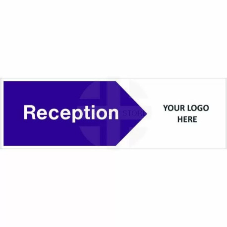 Reception Arrow Right Door Sign