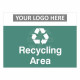 Recycling Area Waste Sign