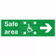 Refuge Safe Area Arrow Right Sign