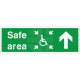 Refuge Safe Area Arrow Up Sign