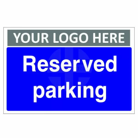 Reserved Parking Custom Logo Sign