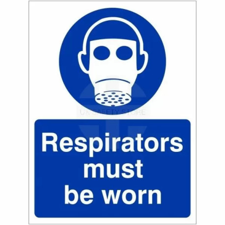 Respirators Must Be Worn Sign