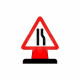 Road Narrows To The Right Aluminium Composite Cone Sign