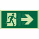 Running Man Arrow Left Sign