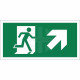 Running Man Arrow Up Right Sign