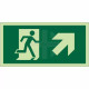 Running Man Arrow Up Right Sign