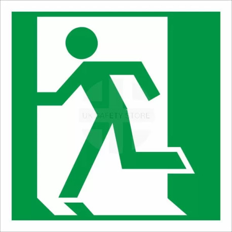 Running Man Left Symbol Sign
