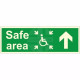 Safe Area &#039;Arrow Up&#039; Disabled Symbol Sign