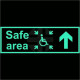 Safe Area &#039;Arrow Up&#039; Disabled Symbol Sign