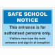 Safe School Notice Sign - Composite Board