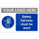 Safety Harness Must Be Worn Sign