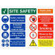Safety Starts Here Site Safety Multi Message Safety Board