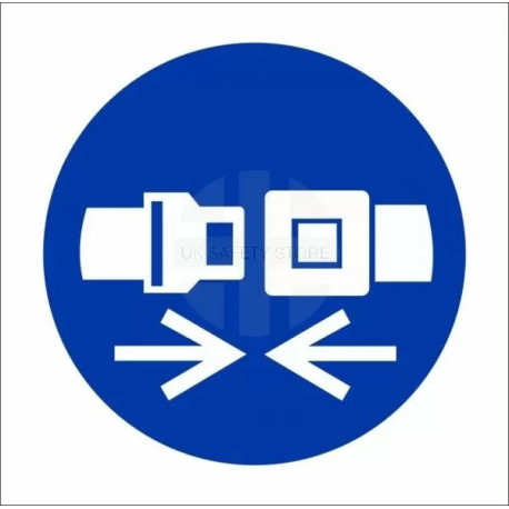 Seat Belt Double Sided Sign