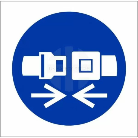 Seat Belt Single Sided Sign