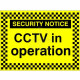 Security Notice CCTV In Operation Signs