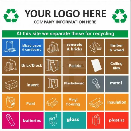 Separate Recycling Sign