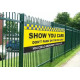 Show You Care Don&#039;t Park On Zig Zag Lines School Banner