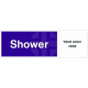 Shower Door Sign