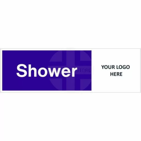 Shower Door Sign