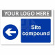 Site Compound Arrow Left Sign