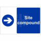 Site Compound Arrow Right Custom Logo Sign