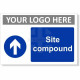 Site Compound Arrow Up Sign