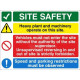 Site Entrance Sign - Site Safety (Plant + Vehicles)