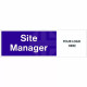 Site Management Door Sign