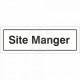 Site Manager Door Sign