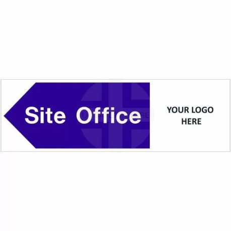Site Office Arrow Left Door Sign