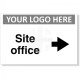Site Office Arrow Right Custom Logo Sign