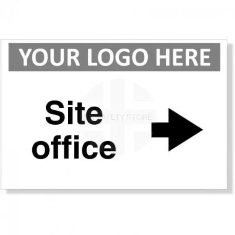 Site Office Arrow Right Custom Logo Sign