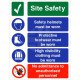 Site Safety Helmets Must Be Worn Sign