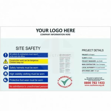 Site Safety Hoarding Board