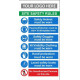 SITE SAFETY RULES  in wall or post fit with or without your logo