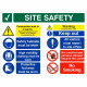 Site Safety Sign Construction Work In Progress