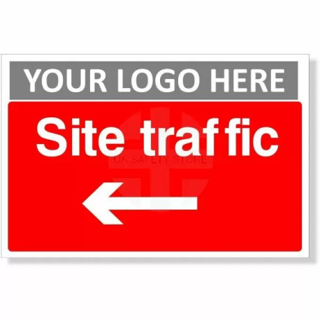 Site Traffic Arrow Left Sign
