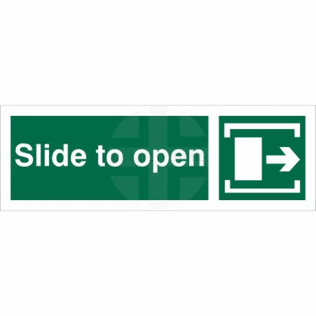 Slide To Open Arrow Right Sign