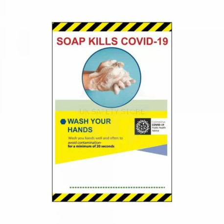 Soap Kills Covid 19 Sign