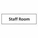Staff Room Door Sign (Landscape)