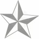 Star Glass Safety Sign 100W x 100Hmm