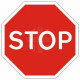 Stop Traffic Sign - None Reflective