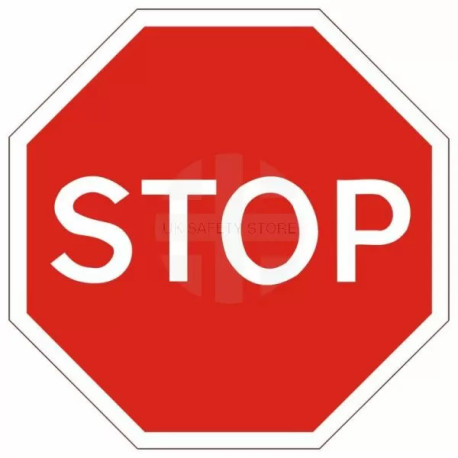 Stop Traffic Sign - None Reflective