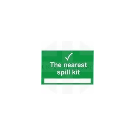 The Nearest Spill Kit First Aid Sign