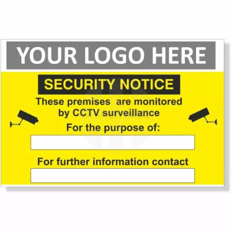 These Premises Are Monitored By CCTV Surveillance Security Notice Sign