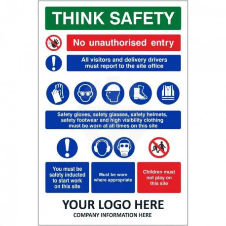 Think Safety Multi Message Safety Board