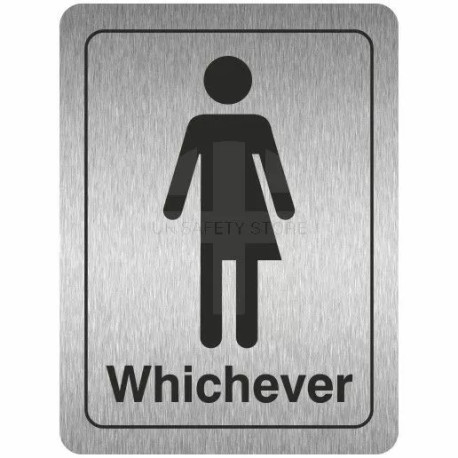 Toilet Signs Gender Neutral Aluminium Door Sign