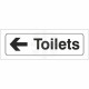 Toilets Left Door Sign
