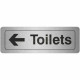 Toilets Left Door Sign